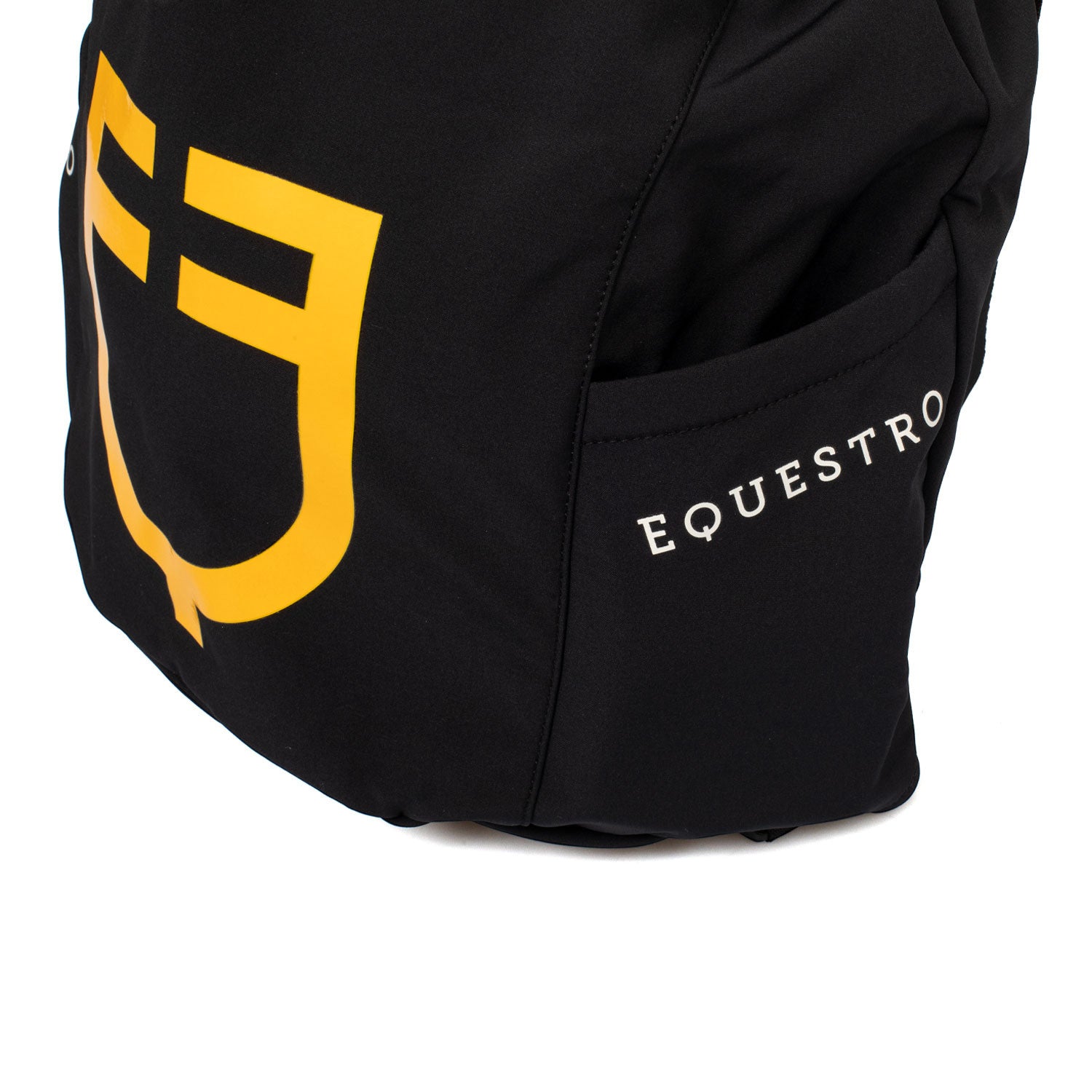 Bolsa porta casco con bolsillos laterales Equestro - Negro
