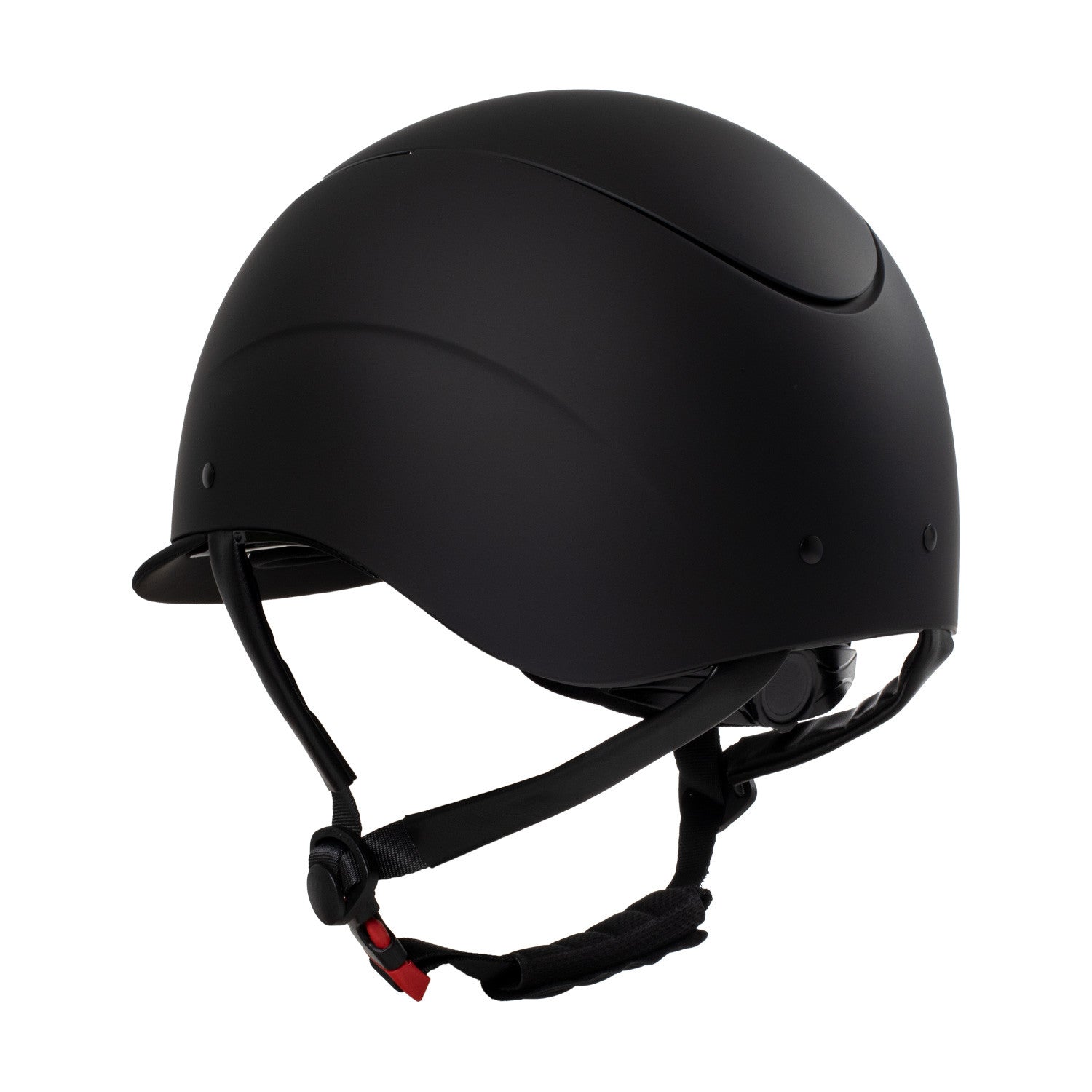 Casco unisex con marco brillante homologación EN 1384-2023 Equestro - Black/Black Shiny