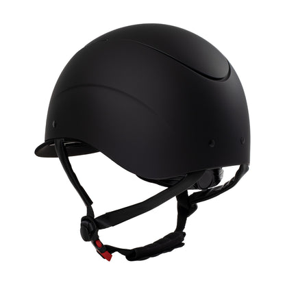 Casco unisex con marco brillante homologación EN 1384-2023 Equestro - Black/Black Shiny
