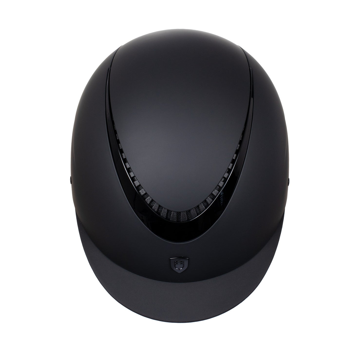 Casco unisex con marco brillante homologación EN 1384-2023 Equestro - Black/Black Shiny