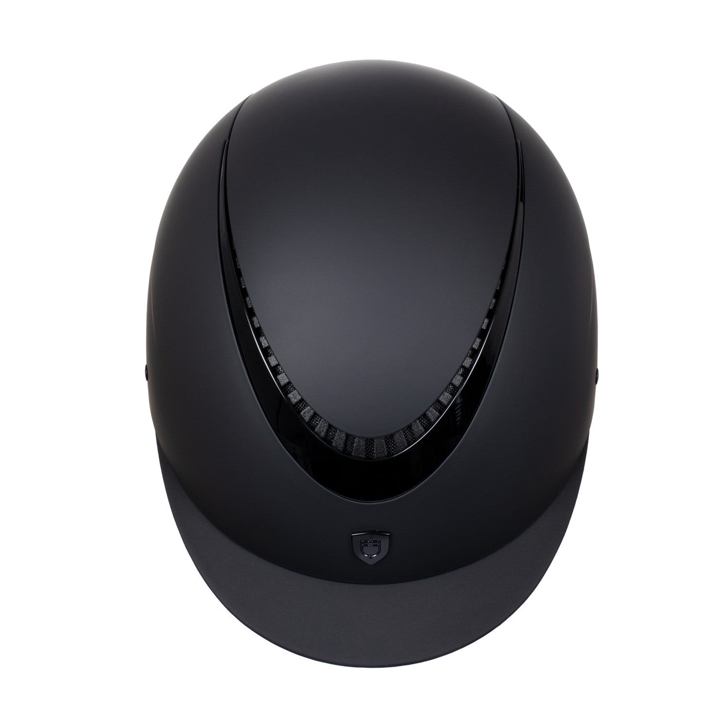 Casco unisex con marco brillante homologación EN 1384-2023 Equestro - Black/Black Shiny
