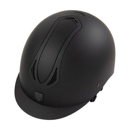 Casco unisex Azael con rueda trasera homologación EN 1384-2023 Equestro - Black/Black