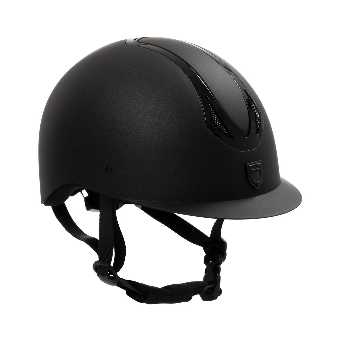 Casco unisex Azael con rueda trasera homologación EN 1384-2023 Equestro - Black/Black Shiny