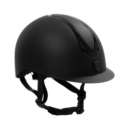 Casco unisex Azael con rueda trasera homologación EN 1384-2023 Equestro - Black/Black Shiny