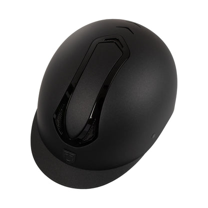Casco unisex Azael con rueda trasera homologación EN 1384-2023 Equestro - Black/Black Shiny
