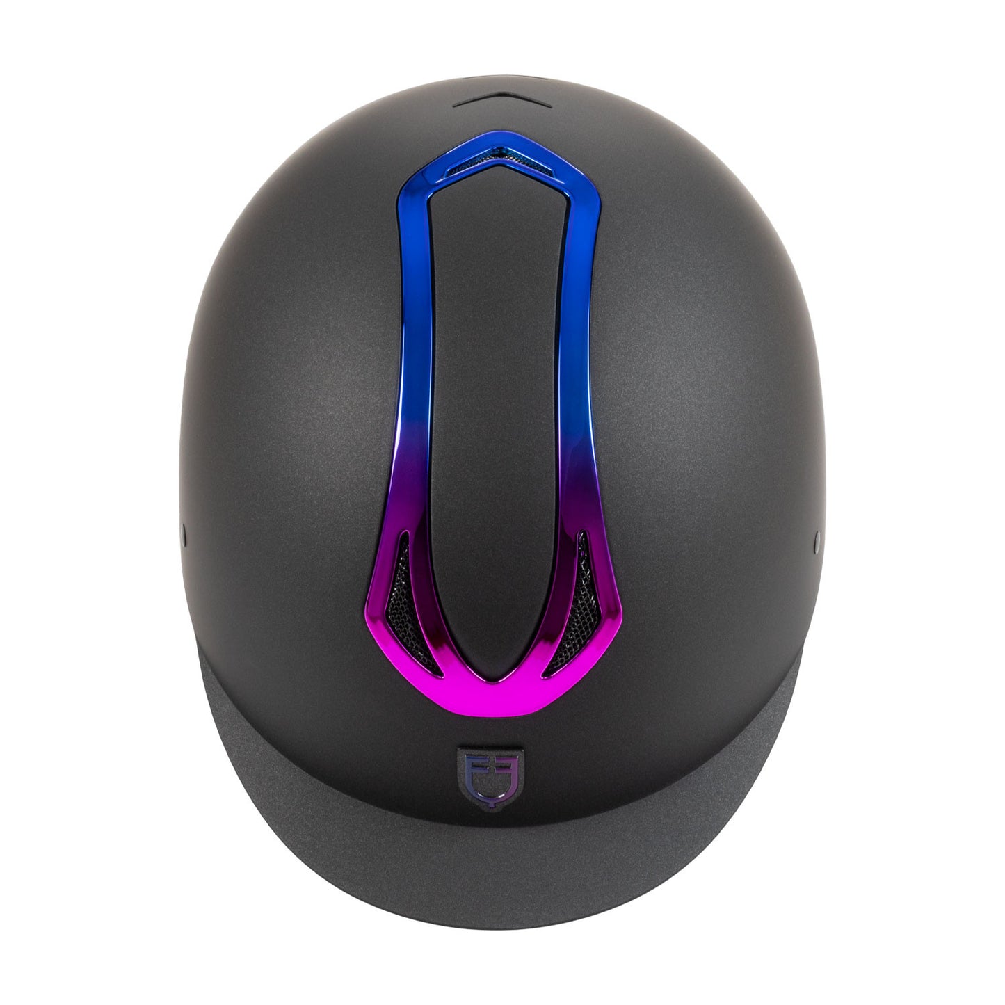 Casco unisex Azael con rueda trasera homologación EN 1384-2023 Equestro - Black/Iridescent