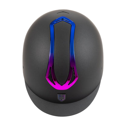 Casco unisex Azael con rueda trasera homologación EN 1384-2023 Equestro - Black/Iridescent