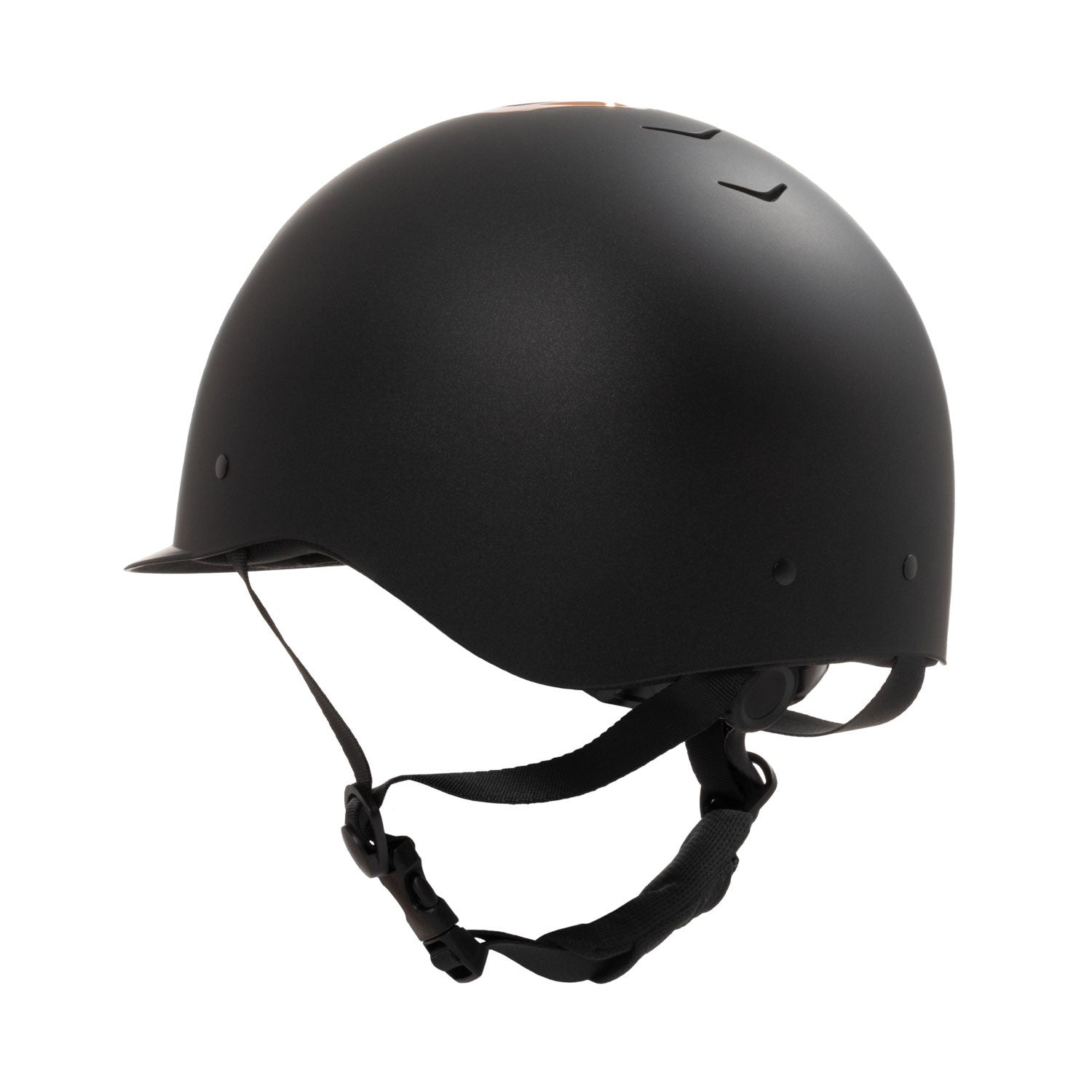 Casco unisex Azael con rueda trasera homologación EN 1384-2023 Equestro - Black/Rose Gold