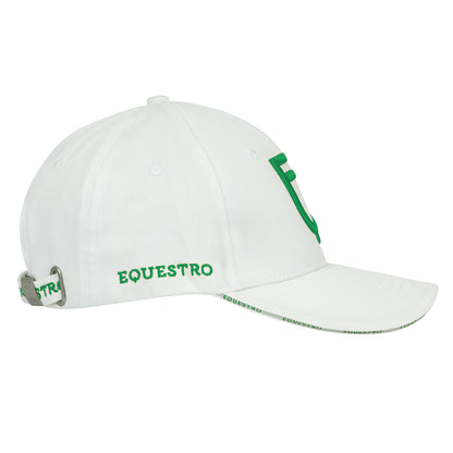 Gorra unisex de béisbol Equestro - White/Green
