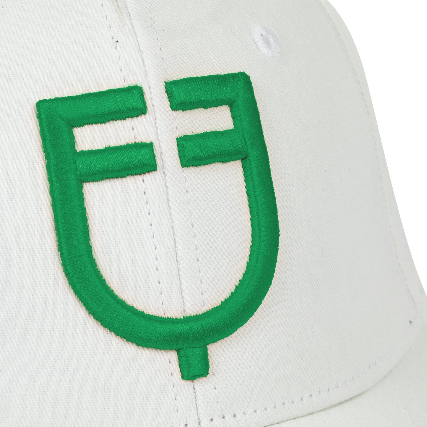 Gorra unisex de béisbol Equestro - White/Green