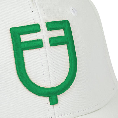 Gorra unisex de béisbol Equestro - White/Green