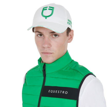 Gorra unisex de béisbol Equestro - White/Green