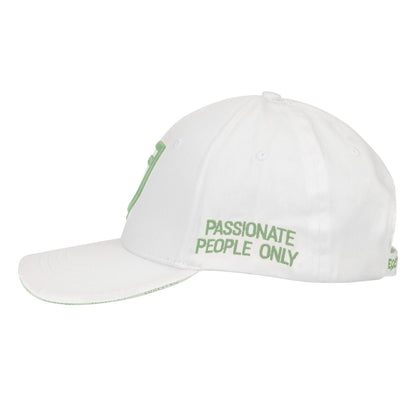 Gorra unisex de béisbol Equestro - White/Light Green