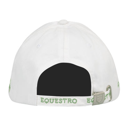 Gorra unisex de béisbol Equestro - White/Light Green