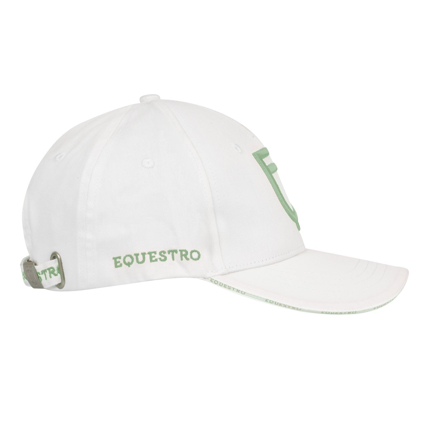 Gorra unisex de béisbol Equestro - White/Light Green