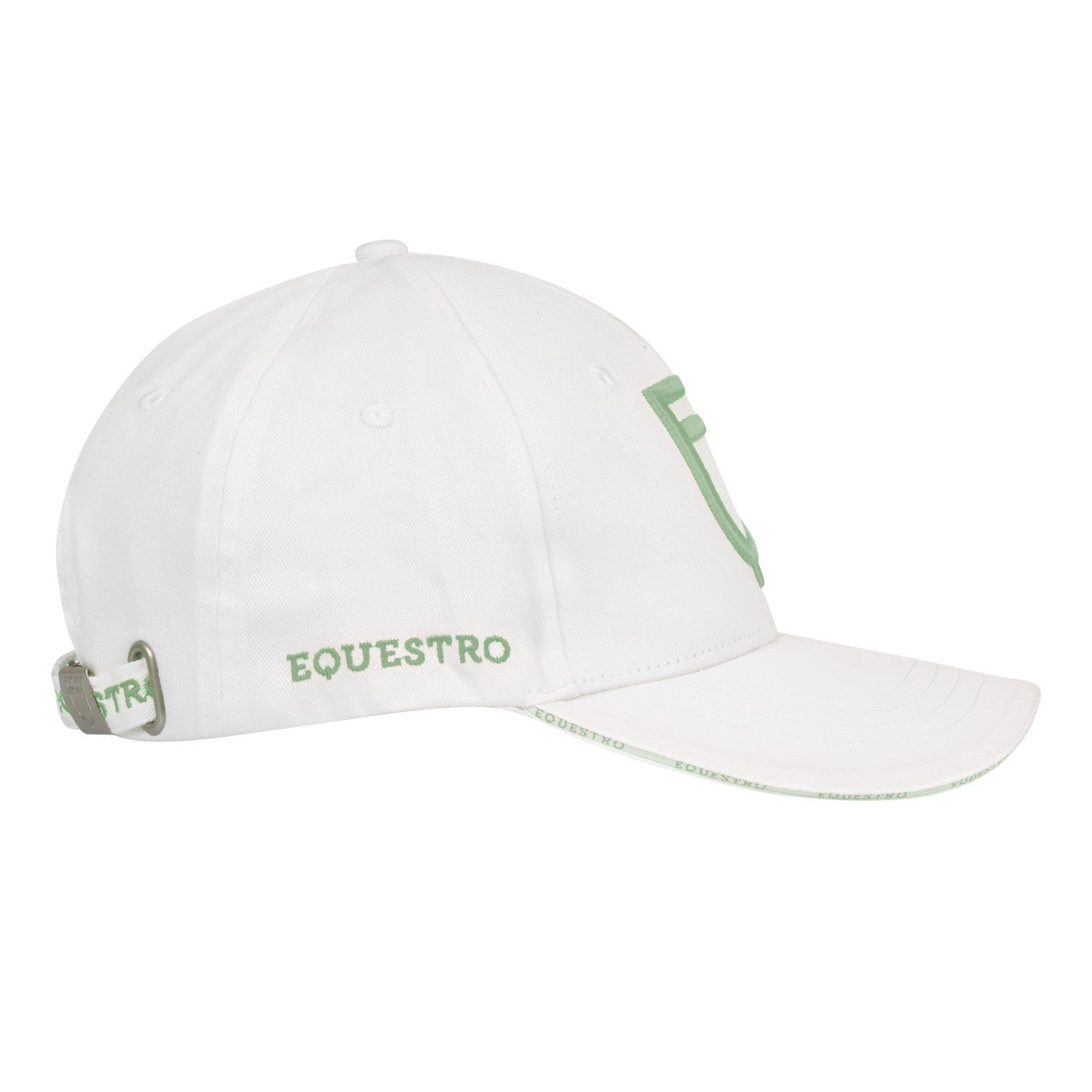 Gorra unisex de béisbol Equestro - White/Light Green