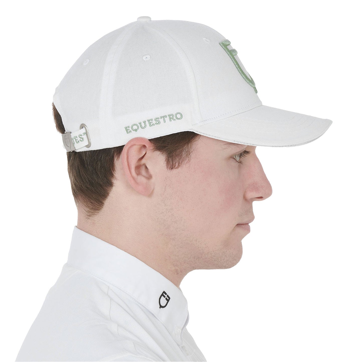 Gorra unisex de béisbol Equestro - White/Light Green