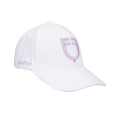 Gorra unisex de béisbol Equestro - White/Lilla