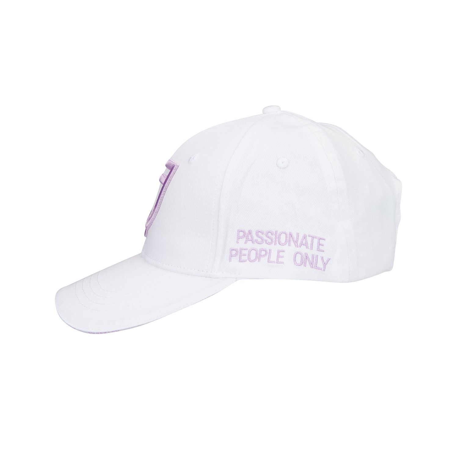 Gorra unisex de béisbol Equestro - White/Lilla