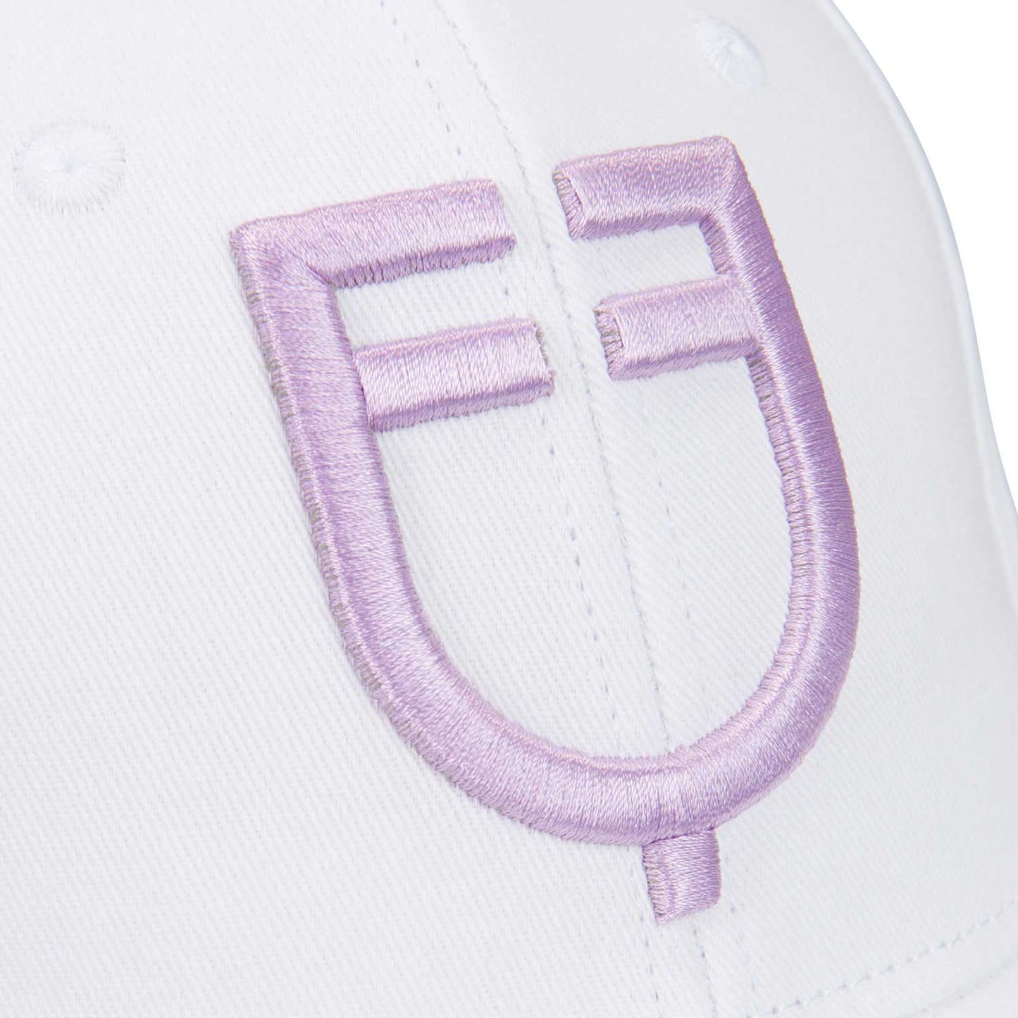 Gorra unisex de béisbol Equestro - White/Lilla