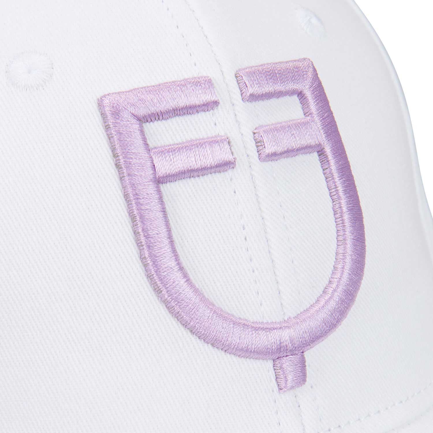 Gorra unisex de béisbol Equestro - White/Lilla