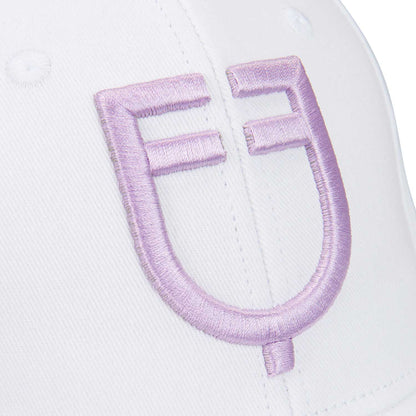 Gorra unisex de béisbol Equestro - White/Lilla