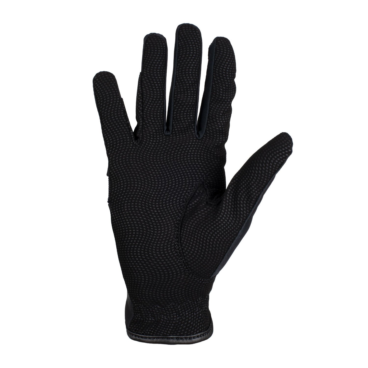 Guantes de tejido técnico con logo multicolor Equestro - Black/Redwood