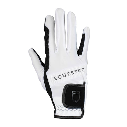 Guantes de tejido técnico con logo multicolor Equestro