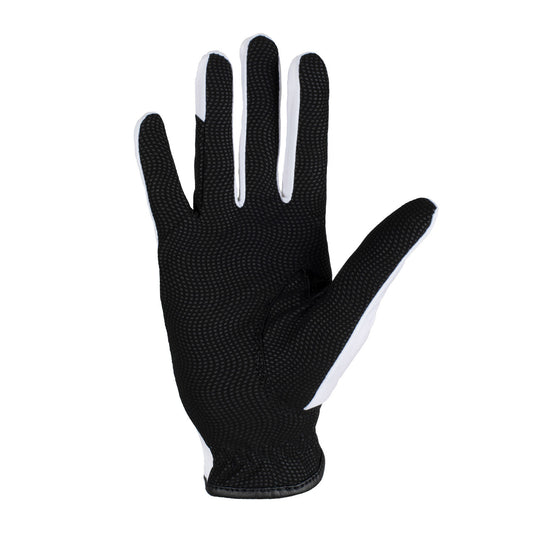 Guantes de tejido técnico con logo multicolor Equestro - White/Black