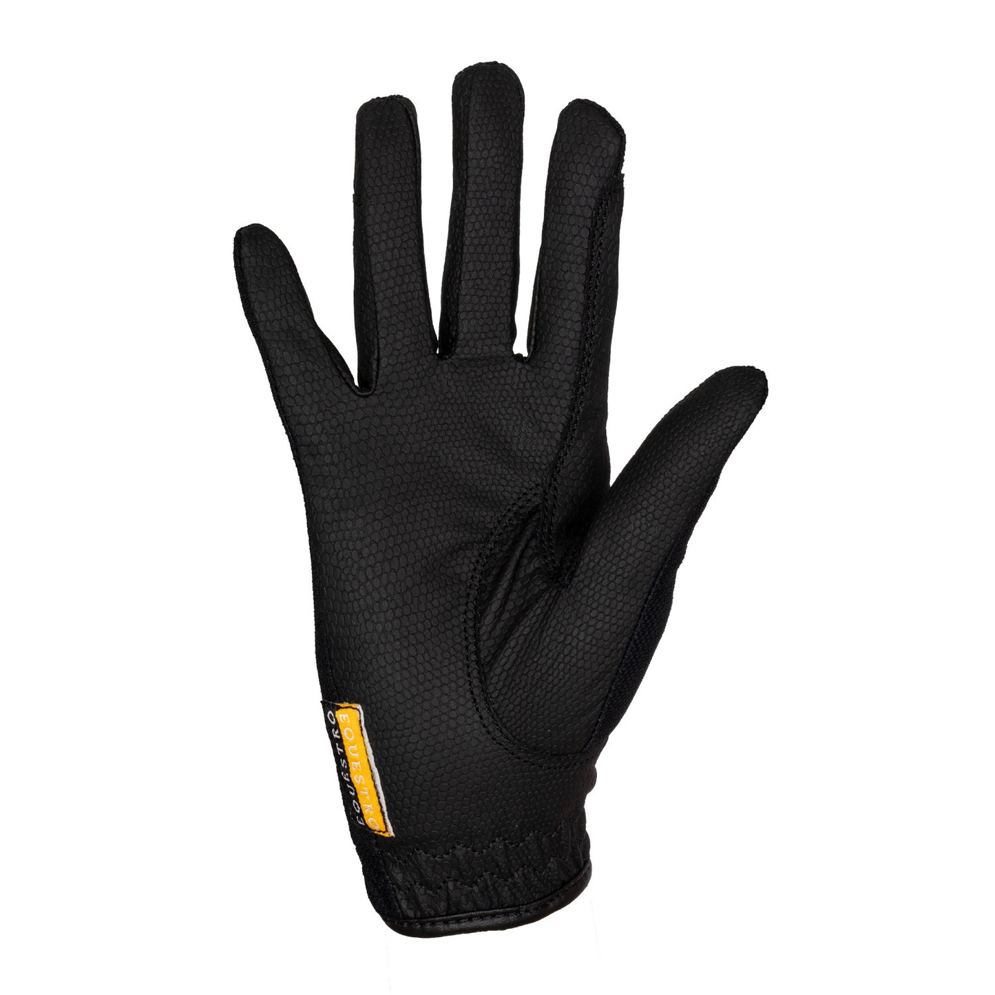 Guantes unisex de tejido técnico y malla Equestro - Negro