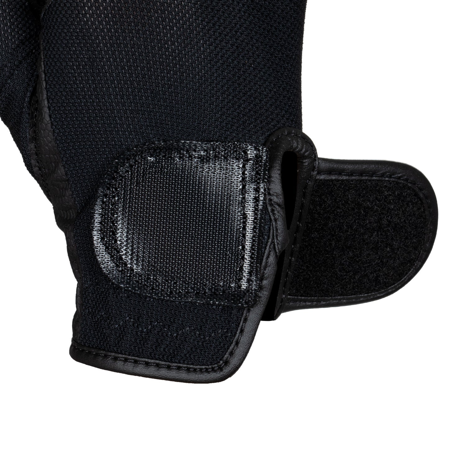 Guantes unisex de tejido técnico y malla Equestro - Negro