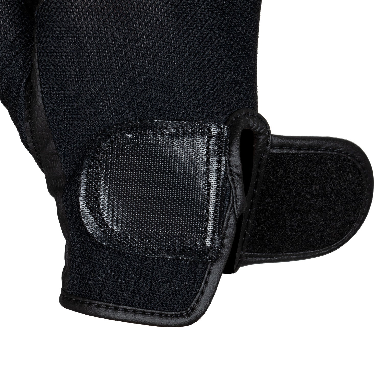 Guantes unisex de tejido técnico y malla Equestro - Negro