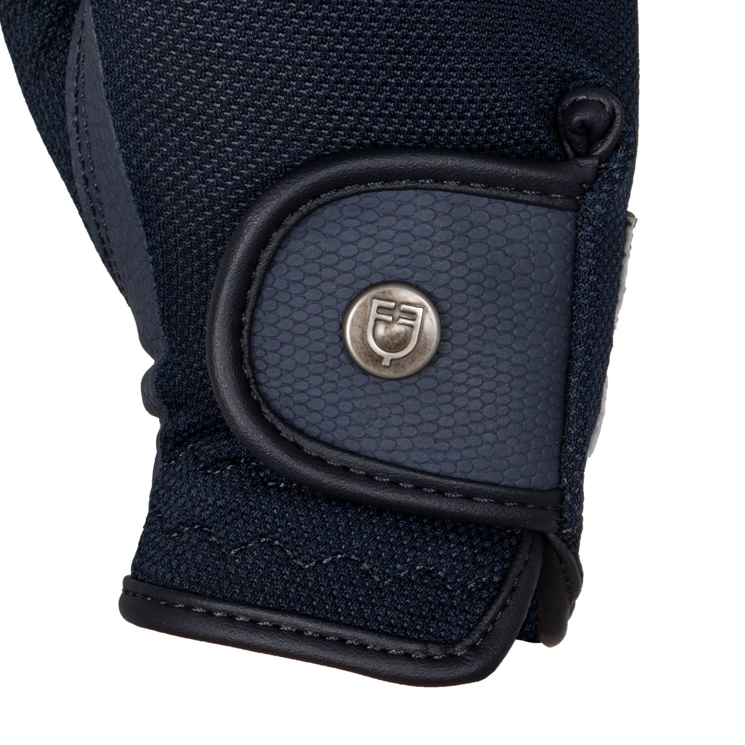 Guantes unisex de tejido técnico y malla Equestro - Azul marino
