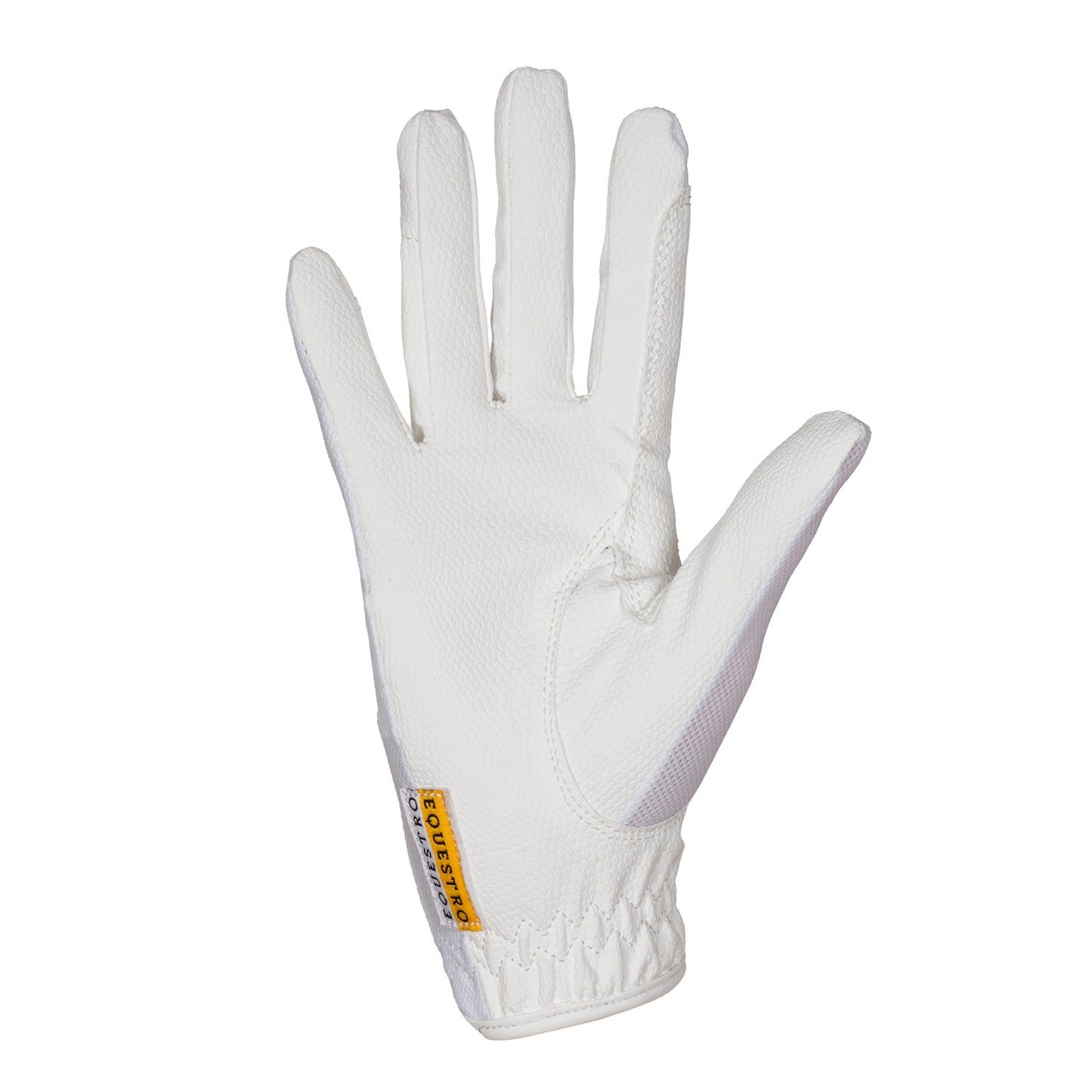 Guantes unisex de tejido técnico y malla Equestro - Blanco