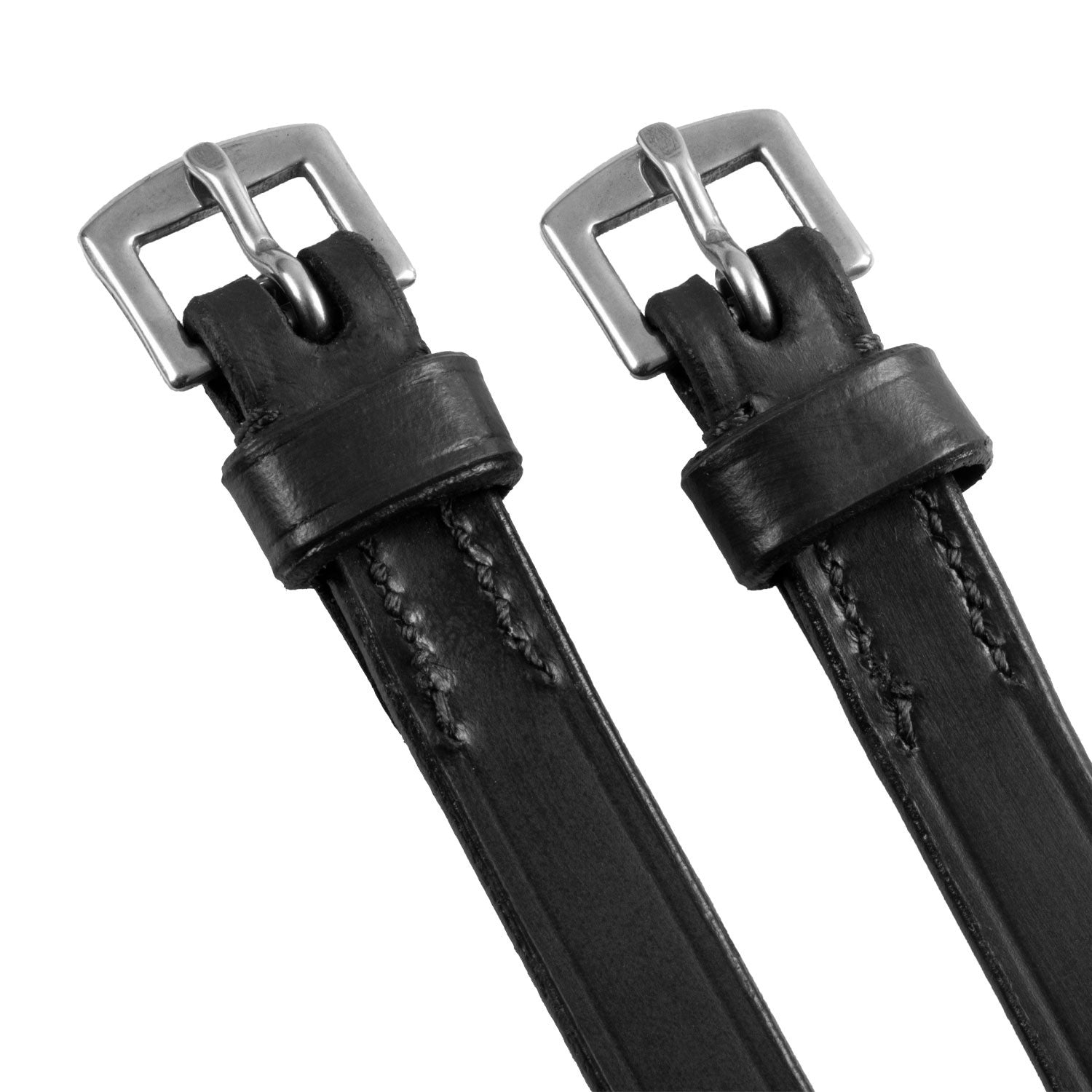 Correa de cuero para espuelas Equestro - Negro