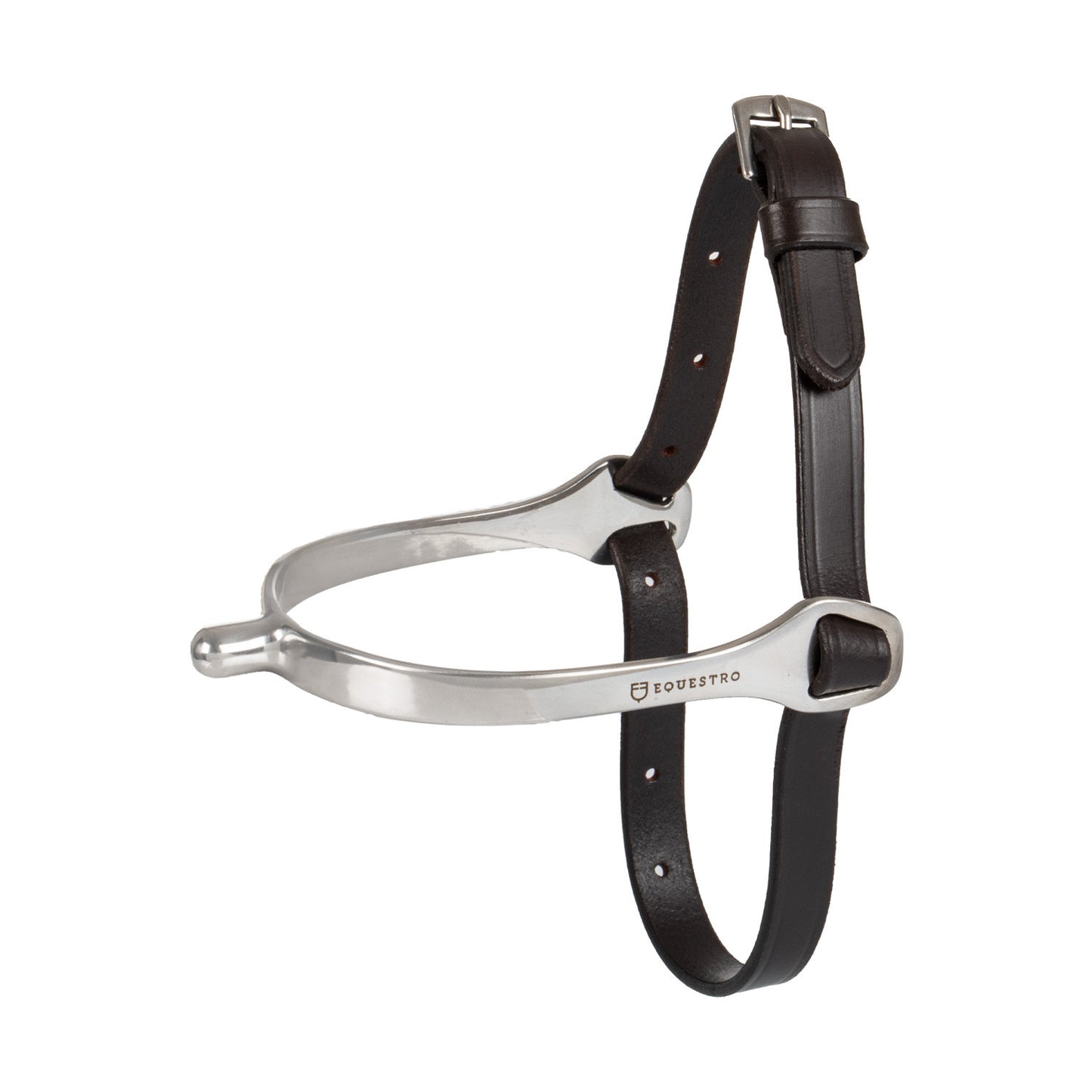 Correa de cuero para espuelas Equestro - Marrón oscuro
