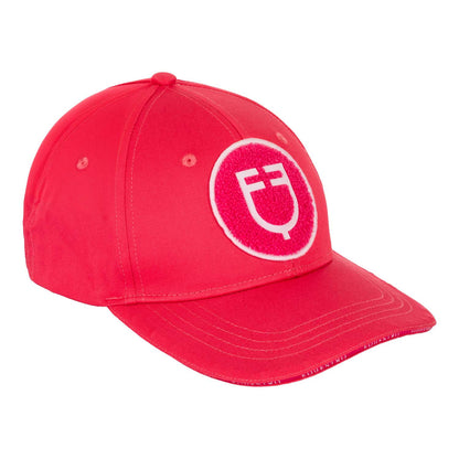 Gorra de béisbol con logo en parche de felpa Equestro - Honeysuckle (18-2120)/Ballerina