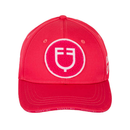 Gorra de béisbol con logo en parche de felpa Equestro - Honeysuckle (18-2120)/Ballerina