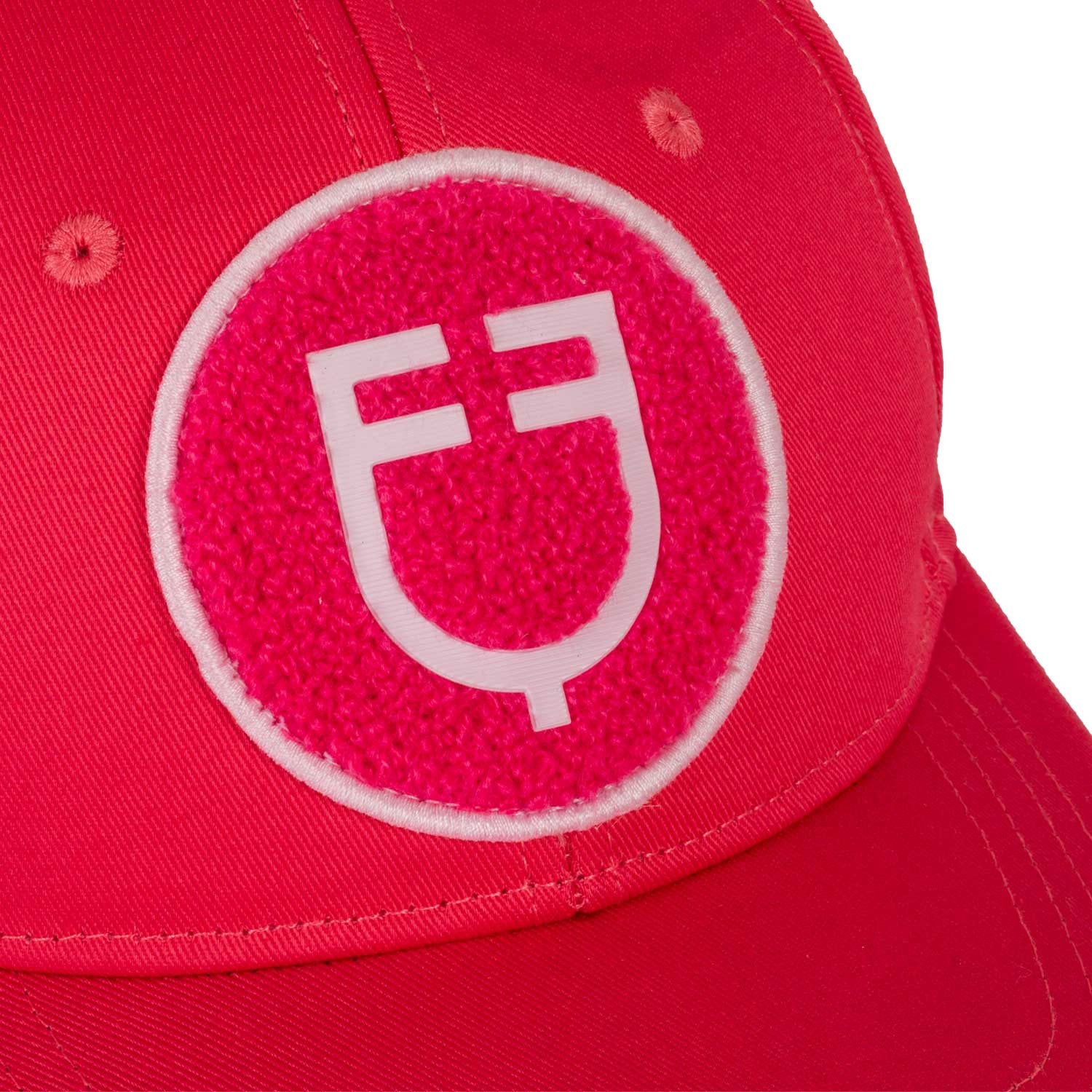 Gorra de béisbol con logo en parche de felpa Equestro - Honeysuckle (18-2120)/Ballerina