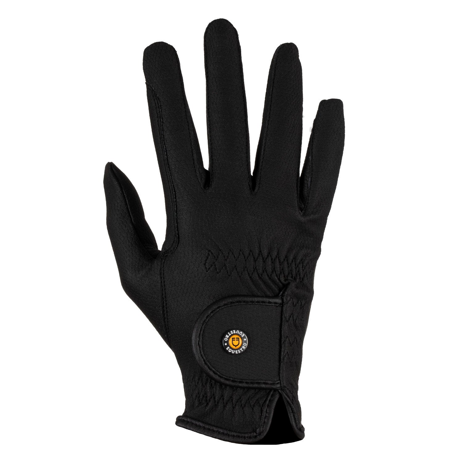 Guantes unisex de piel sintética con acolchado y cierre de velcro Equestro