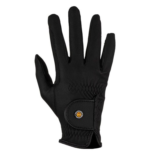 Guantes unisex de piel sintética con acolchado y cierre de velcro Equestro
