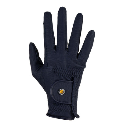 Guantes unisex de piel sintética con acolchado y cierre de velcro Equestro - Azul marino