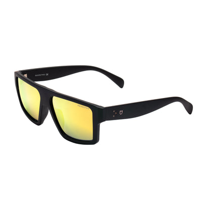 Gafas de sol deportivas polarizadas modelo Sunniva Equestro - Black Matt/Gold Revo