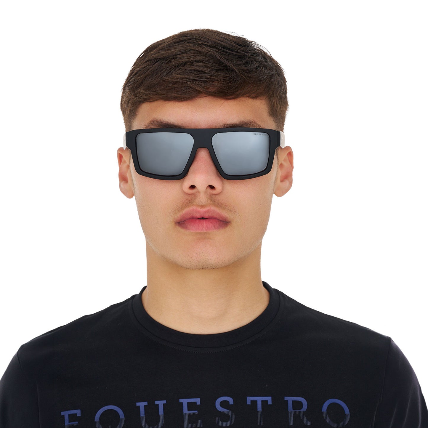 Gafas de sol deportivas polarizadas modelo Sunniva Equestro - Black Matt/Silver Revo