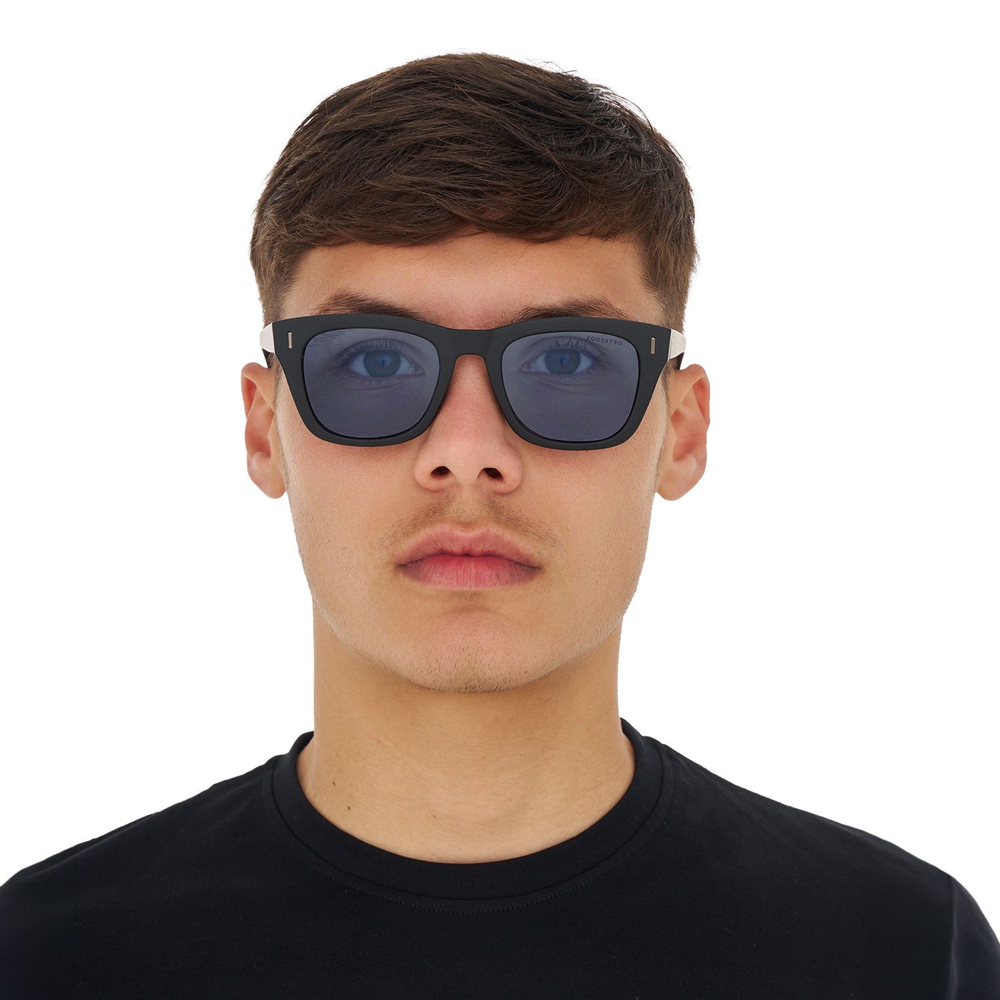 Gafas de sol deportivas polarizadas modelo Solana Equestro - Black Matt/Blue