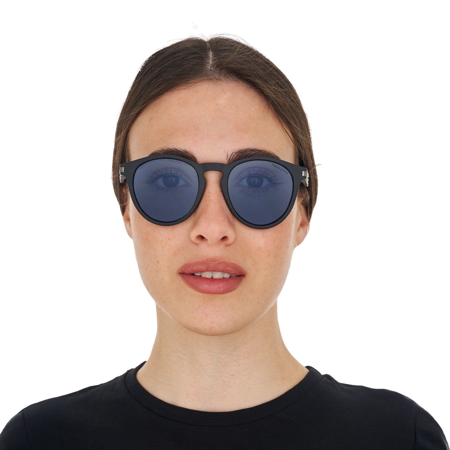 Gafas de sol deportivas polarizadas modelo Heulwen Equestro - Black Matt/Blue