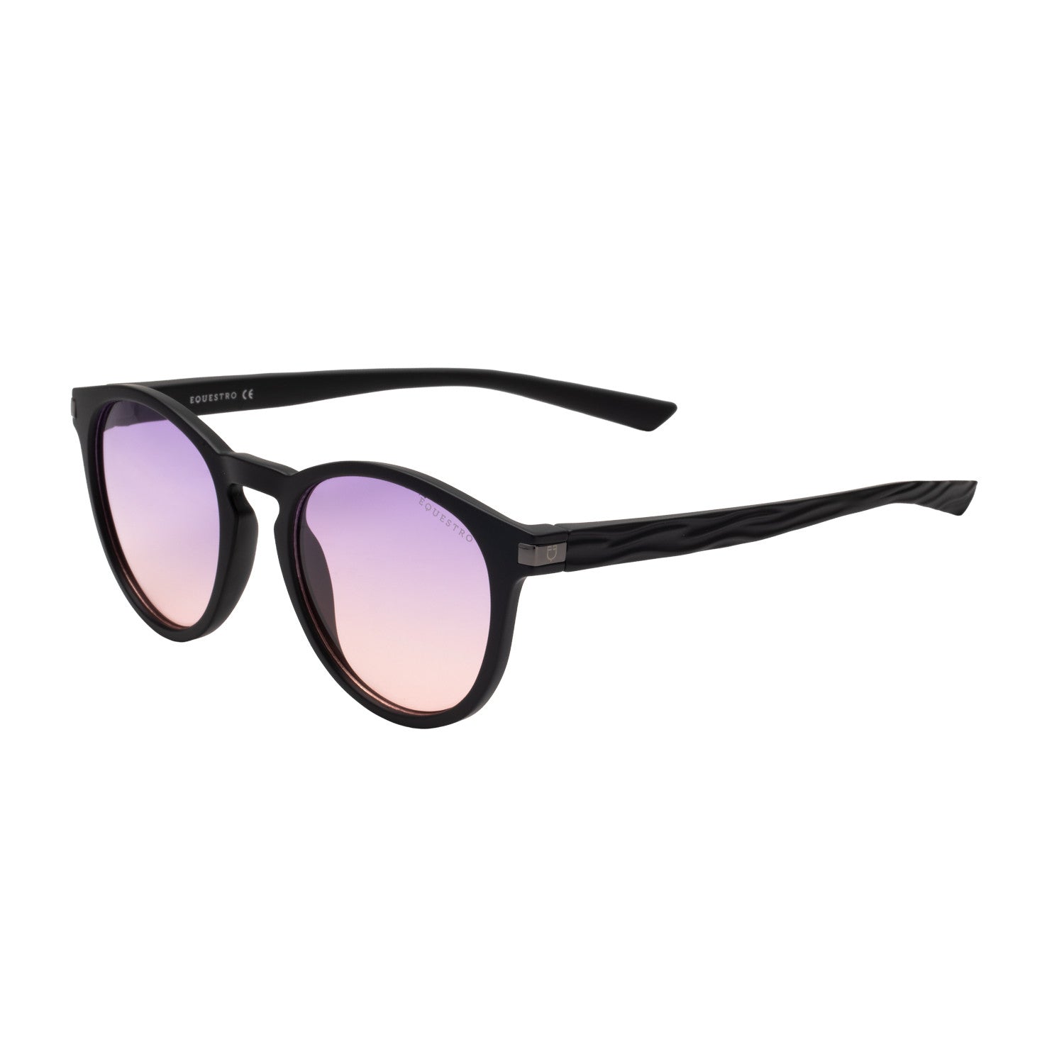 Gafas de sol deportivas polarizadas modelo Heulwen Equestro - Black Matt/Purple Pink Gradient