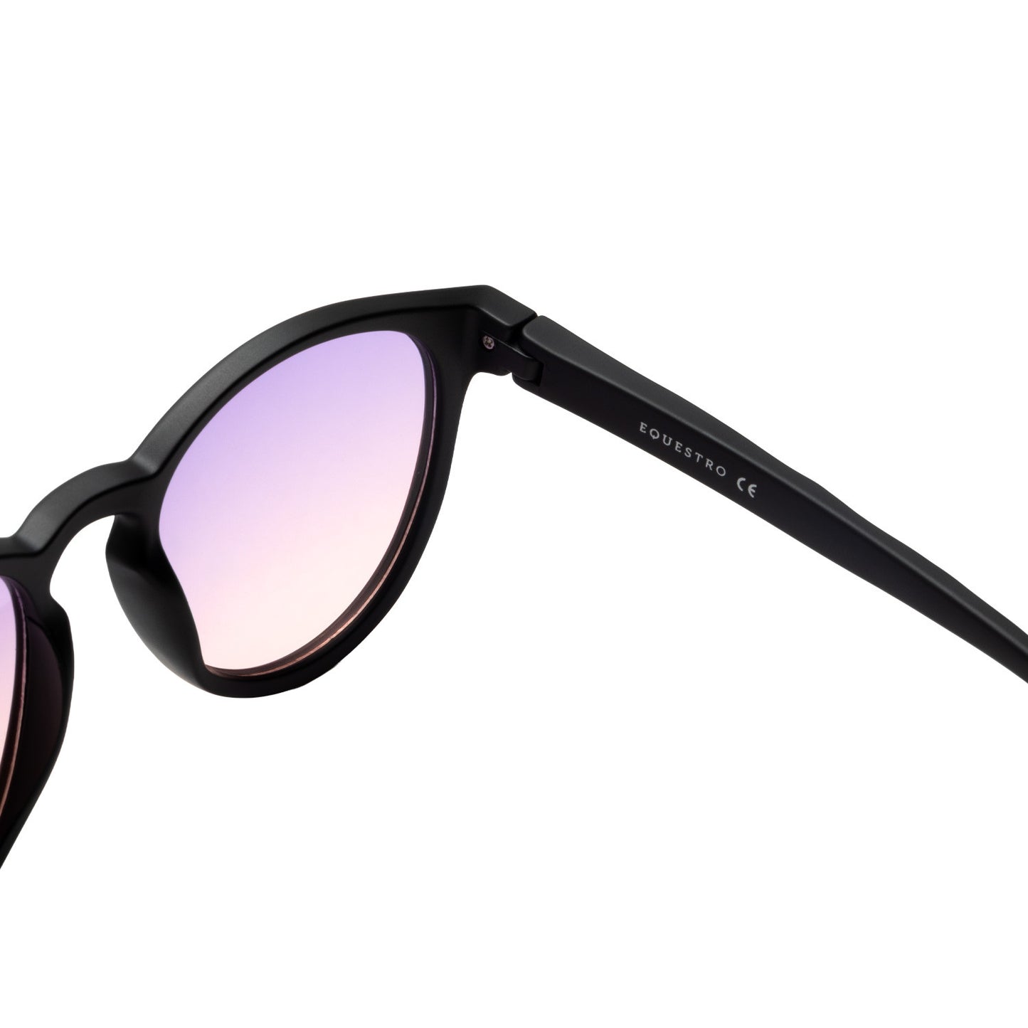 Gafas de sol deportivas polarizadas modelo Heulwen Equestro - Black Matt/Purple Pink Gradient