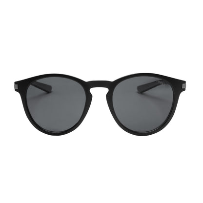 Gafas de sol deportivas polarizadas modelo Heulwen Equestro - Black Matt/Silver Revo