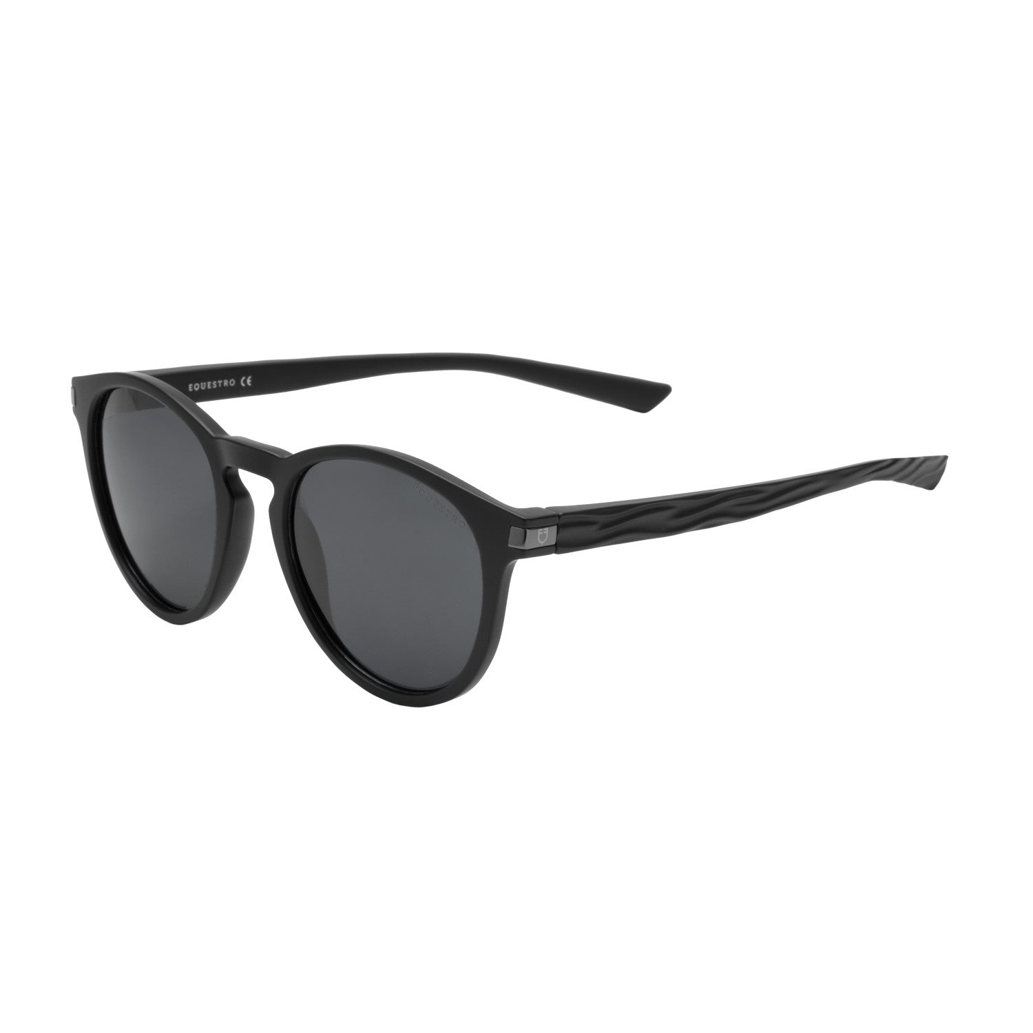 Gafas de sol deportivas polarizadas modelo Heulwen Equestro - Black Matt/Silver Revo